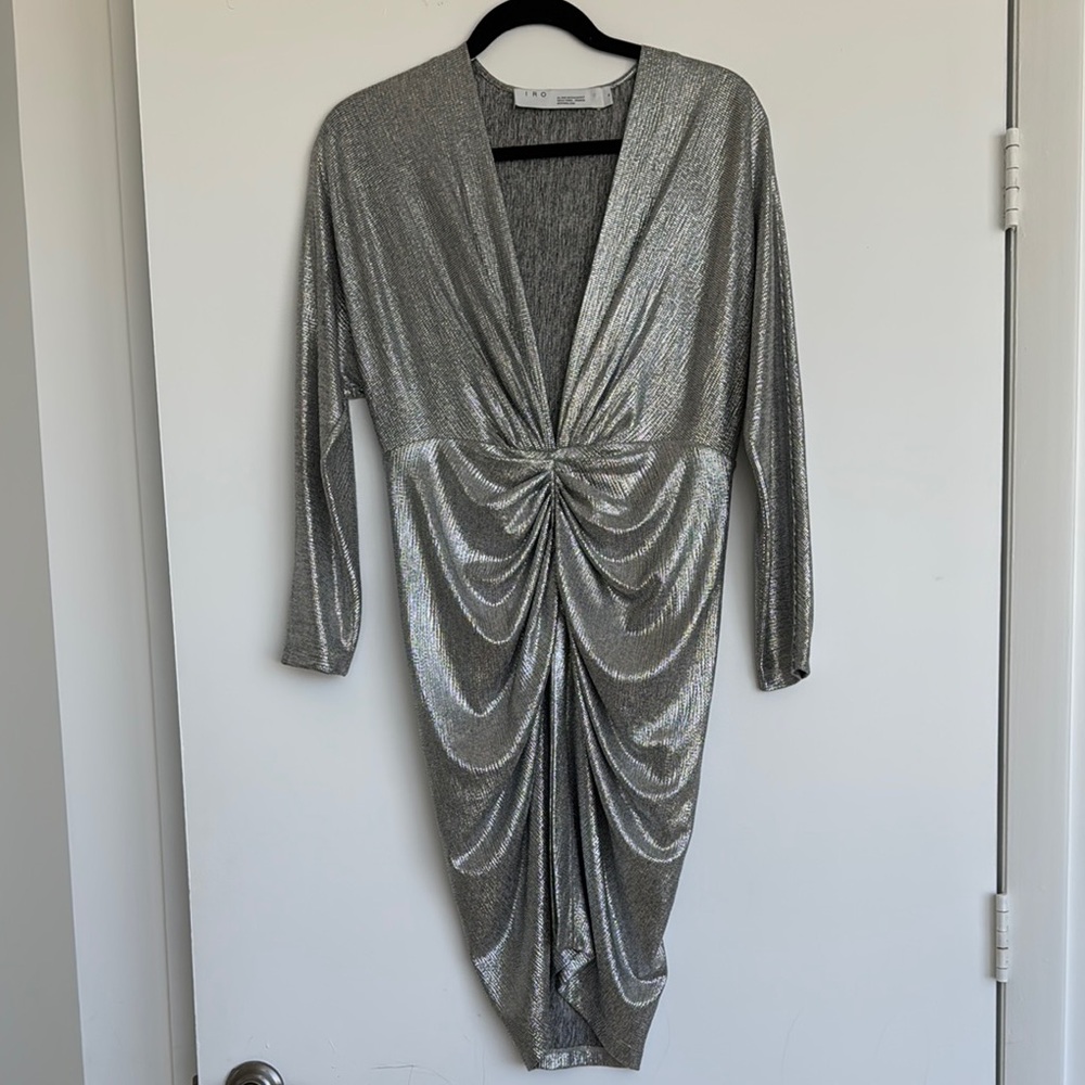 Silver Metallic IRO Draped Dressing
